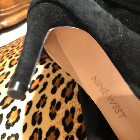 NIB Nine West black suede knee high boots - Picture 6 of 6